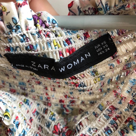 Zara 100% silk floral top - Picture 3 of 6